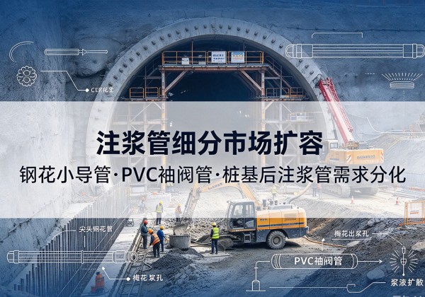 南芬注浆管细分市场扩容，隧道钢花小导管、PVC 袖阀管、桩基后注浆管需求分化